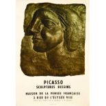 Picasso - Sculptures Dessins Maison de la Pensée Française vers 1950 PICASSO PABLO Mourlot Paris 1