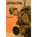 La Tradotta 1915 Affiche entoilée/ Poster on Linnen B.E. B + traces de scotch, Traces de plis / tape