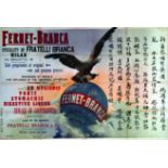 Fernet Branca vers 1930 Tensi Milano 1 Affiche Non-Entoilée / Poster on Paper not lined B.E. B +