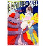 Pastilles au miel Prunet Clermont-l'Hérault vers 1900 MEUNIER GEORGE Chaix (Ateliers Chéret) Affiche