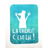 La Chienlit c'est lui 1968 Affiche entoilée/ Poster on Linnen T.B.E. A - 65 x 50 cm Guaranteed