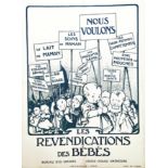 Les Revendications des Bébés Croix Rouge Américaine vers 1920 CARLU JACQUES G. Bataille Paris