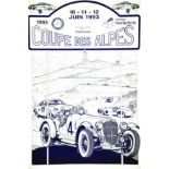 Coupe des Alpes Digne les Bains - Chamrousse 1993 BOUSSEAU F. 1 Affiche Non-Entoilée / Poster on