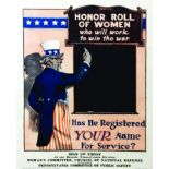 Honor Role of Women - Has he registered YOUR name for service? Sign up today at any branch 1918