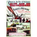 Le Croisic Guérande -Plages de Bretagne - Billets de Bains de Mer vers 1900 TAUZIN LOUIS