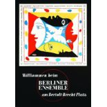 Berliner Ensemble vers 1950 PICASSO PABLO Willkommen beim, am Bertolt-Brecht-Platz. La Paix pour
