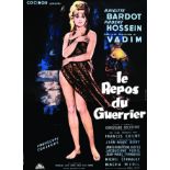 Le Repos du Guerrier Brigitte Bardot vers 1950 ALLARD G. Lalande Gentilly Aff. Entoilée. / Poster on