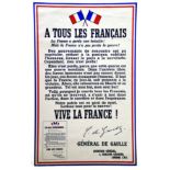 A tous les Français (Appel du 18 Juin) - 3 ème édition rare 1940 Harrison & Sons LDT London