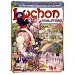 Luchon - La Reine des Pyrénées 1895 MUCHA ALPHONSE Camis Paris - Amiens Affiche entoilée/ Poster