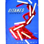 Gitanes Caporal vers 1960 VILLEMOT BERNARD Gaillard Paris Aff. N.E. B.E. B + déchirures, manques /