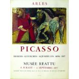 Musée Réattu Arles 1957 1957 PICASSO PABLO Dessins gouaches aquarelles Mourlot Paris Aff.