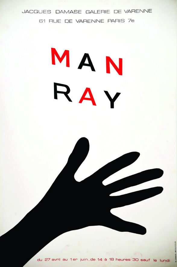 Man Ray Jacques Damase Paris vers 1970 MAN RAY Polycolor 1 Affiche Non-Entoilée / Poster on Paper