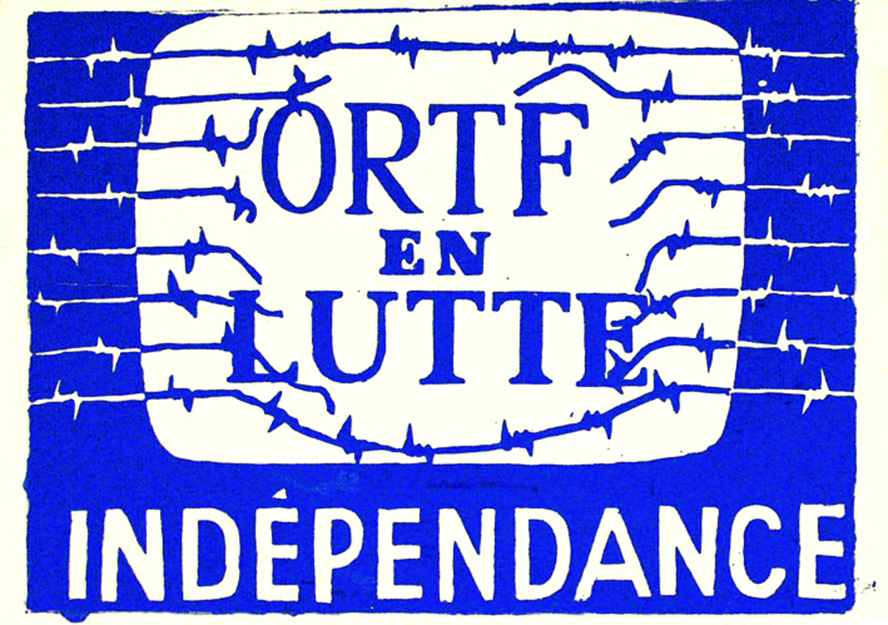 ORTF en Lutte - Indépendance 1968 Affiche entoilée/ Poster on Linnen B.E. B + Légères déchirures