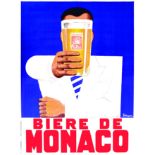 Bière de Monaco VERS 1930 Monaco BELLENGER P. Albertbraü. De La Vasselais Paris Aff. N.E. B.E. B +