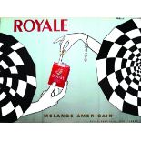 Royale vers 1950 VILLEMOT BERNARD Mélange Américain. Lalande Wissous 1 Affiche Non-Entoilée / Poster