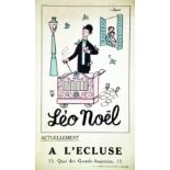 Léo Noël à L'Ecluse vers 1950 PEYNET RAYMOND R. Drivon Paris Affiche entoilée/ Poster on Linnen T.