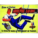 Adolphe Lafont Lyon vers 1950 Lyon (Rhône) OBER A. Sud-Est Publicité Lyon 1 Affiche Non-Entoilée /