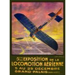 5 eme Exposition de la Locomotion Aerienne Grand Palais Champas Elysées 1913 DORIVAL GEO Atelier Geo