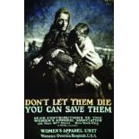 Don't let them die, you can save them vers 1918 New-York BRACKER Women's Apparel Unit of Women's