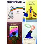 Lot de 13 Affiches / Posters de Raymond Savignac vers 1990 SAVIGNAC RAYMOND Lot de 13 Affiches Non