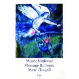 Musée National du Message Biblique vers 1970 CHAGALL MARC Mourlot Aff. Entoilée. / Poster on Linen