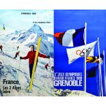 Lot de 36 Aff/ Poster sur Grenoble & Isère 1964 - 1965 Grenoble X èmes Jeux Olympiques 1968 ( 14 ) -