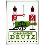 Champagne Deutz 1975 GOINES DAVID LANCE Connoisseur Wine Import San Francisco 1 Affiche Non-Entoilée