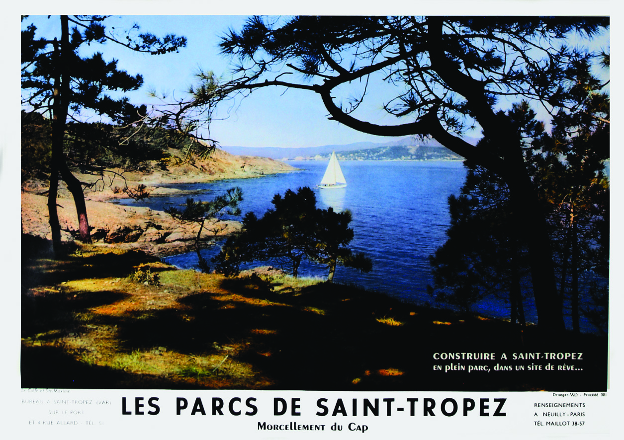 Les Parcs de Saint Tropez - Rare vers 1950 St Tropez ( Var ) Construire à Saint Tropez en plein parc