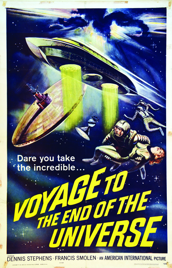 Voyage to the end of the universe 1964 American International Pictures U.S.A. Affiche entoilée/