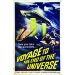 Voyage to the end of the universe 1964 American International Pictures U.S.A. Affiche entoilée/