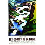 Les Gorges de la Loire 1961 Saint Etienne (Loire) JACQUELIN J. Hubert Baille Paris 1 Affiche Non-