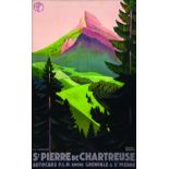 St Pierre de Chartreuse - Pic de Chamechaude 1930 1930 BRODERS ROGER PLM. De Vaugirard Paris Affiche