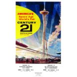 America's Space Age - Seatle 1962 1962 DUFF EARLE World's Fair. Century 21. 1962. Seattle - Etat