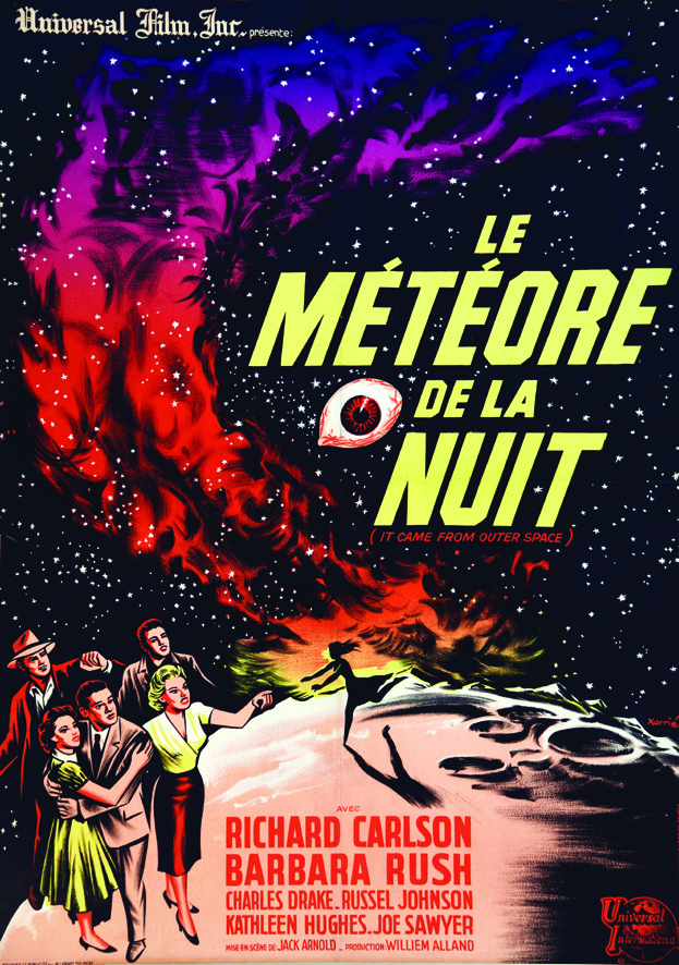 Le Météore de la nuit avec Richard Carlson 1953 XARRIE Andais Paris Affiche entoilée/ Poster on