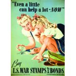 Even A Little Can Help A Lot - NOW 1942 PARKER ALFRED U.S. Government printing office 1 Affiche