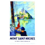 Mont Saint-Michel 1947 STARR The Pearl of French Mediaeval Art. French National Railways. SNCF.