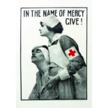 In the Name of Mercy Give 1918 HERTER ALBERT Affiche entoilée/ Poster on Linnen B.E. B + 98 x 63,5