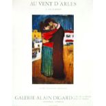 Au Vent d'Arles 1981 PICASSO PABLO Les Bleus de Barcelone. Galerie Alain Digard. Paris. 1981.