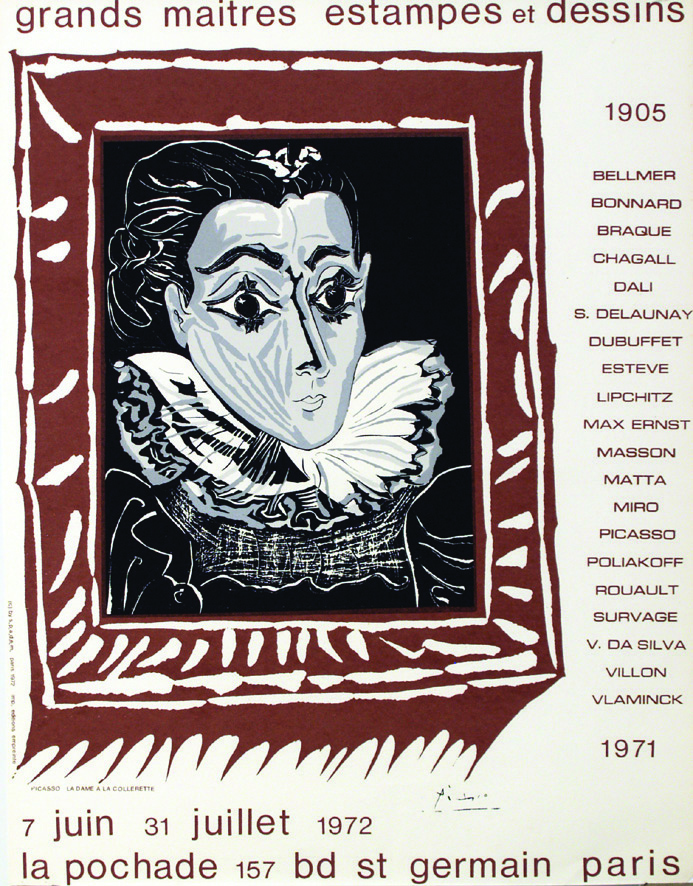 Picasso La Pochade 1972 PICASSO PABLO Editions empreinte 1 Affiche Non-Entoilée / Poster on Paper