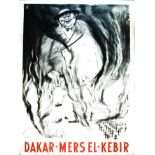 Dakar Mers El Kebir vers 1941 SPK 1 Affiche Non-Entoilée / Poster on Paper not lined B.E. B +