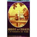 Abbaye de Chaalis vers 1920 ALO Lucien Serre & Cie Paris 1 Affiche Non-Entoilée / Vintage Poster