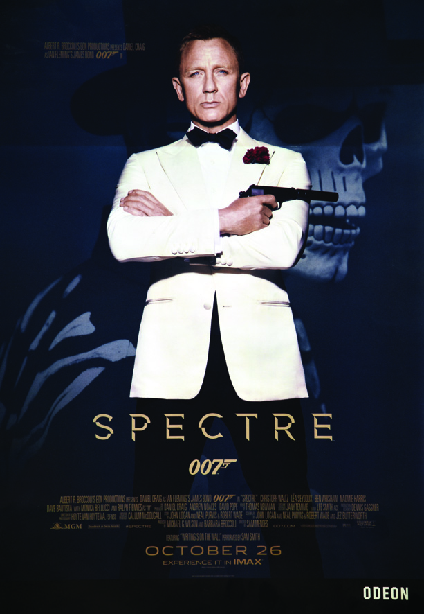 James Bond Le Spectre 2015 1 Affiche Non-Entoilée / Vintage Poster on Paper not lined T.B.E. A -