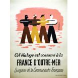 France d'Outre-Mer 1945 Tillaud Jean Cet étalage est consacré à la France d'Outre-Mer. Quinzaine