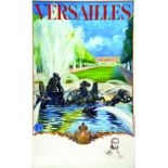 Versailles Le Château avec un portrait en remarque 1936 MILLIERE MAURICE J.E. Goossens Lille - Paris