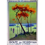 Golfe du Morbihan 1927 ALO Lucien Serre & Cie Paris 1 Affiche Non-Entoilée / Vintage Poster not
