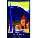 Turckheim - Les Trois épis vers 1930 GADOUD L. ALSACIENNE STRASBOURG Paris 1 Affiche Non-