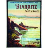 Biarritz toute l'Année 1914 1914 DUMOULIN F. Chemins de Fer d'Orléans & du Midi. Pech & Cie Bordeaux