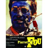 Pierrot Le Fou de Jean Luc Godard vers 1970 Karcher Aubervilliers 1 Affiche Non-Entoilée / Vintage