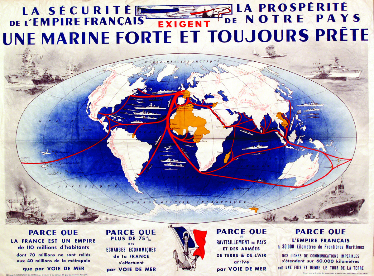 Une Marine Forte et Toujours Prete vers 1930 SEBILLE ALBERT Chassagny & Cie Paris 1 Affiche Non-