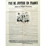 Alfred Saint Germain - Pas de Justice en France -Appel au Peuple vers 1910 Caen (Calvados)